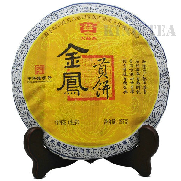 2011 DaYi "Jin Feng" (Golden Phoenix) Cake 357g Puerh Sheng Cha Raw Tea