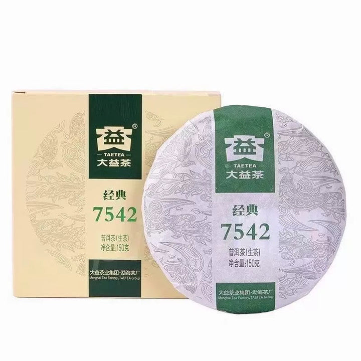 2022 DaYi "7542" Cake 150g Puerh Sheng Cha Raw Tea