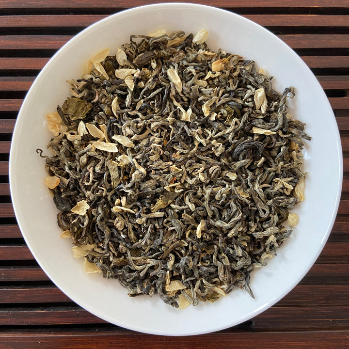2022  "Mo Li Hua Cha" (Jasmine Flower - Green Tea) A+ Grade, GuangXi Province.