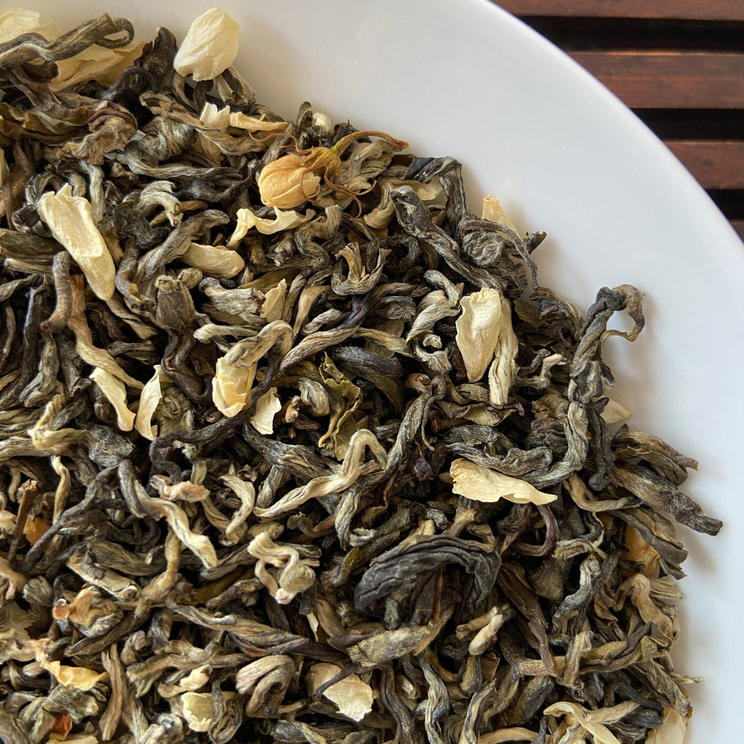 2022  "Mo Li Hua Cha" (Jasmine Flower - Green Tea) A+ Grade, GuangXi Province.