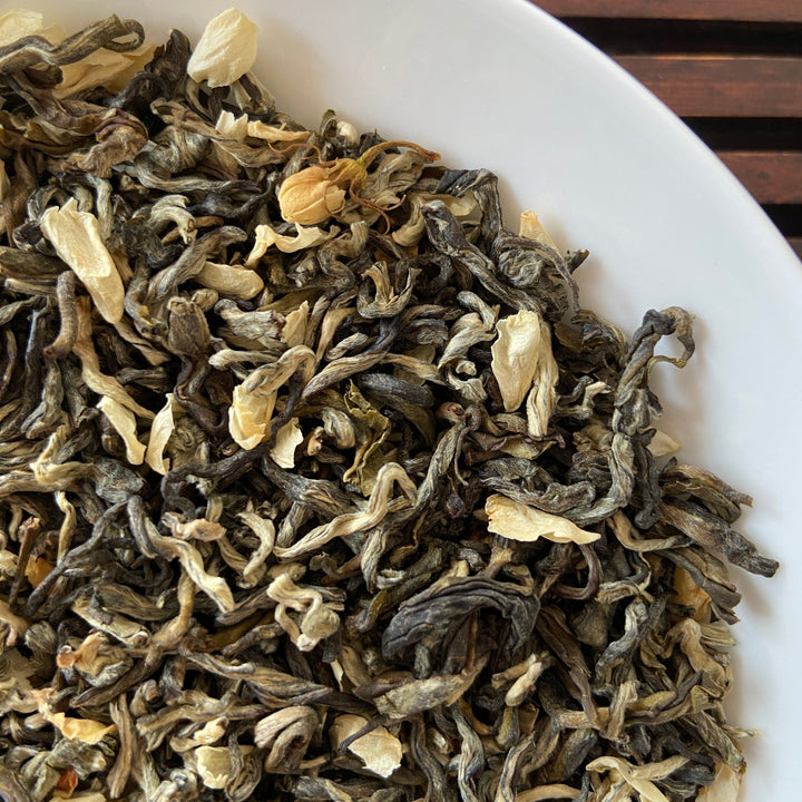 2022  "Mo Li Hua Cha" (Jasmine Flower - Green Tea) A+ Grade, GuangXi Province.