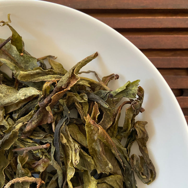 2023 TMK Spring "Yi Wu - Tong Qing He - Gu Shu Huang Pian" (Yiwu Tongqinghe - Old Tree Yellow Leaf) Loose Leaf Puerh Raw Tea Sheng Cha