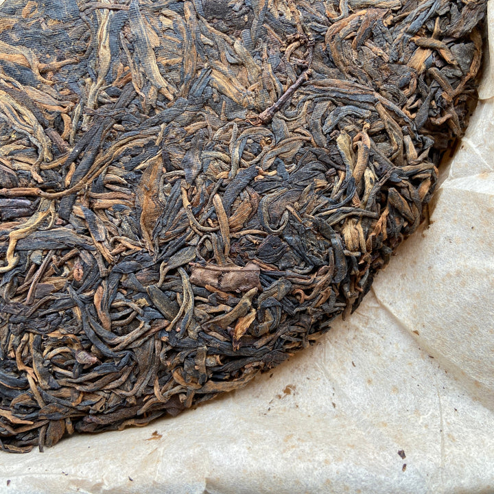 1999 CNNP Puerh - LaoTongZhi "Hong Yin - Cai Fei - Dan Fei" (Red Mark - Cut Mark - Single Fei) Cake 380g Puerh Raw Tea Sheng Cha