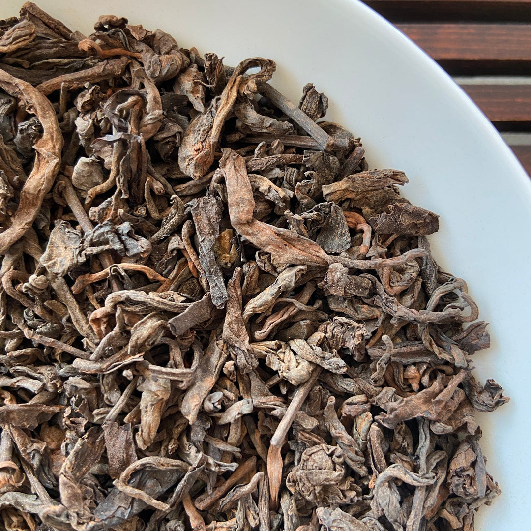 2001 TMK "San Ji - Meng Hai" (3rd Grade - Menghai) Loose Leaf Puerh Ripe Tea Shou Cha