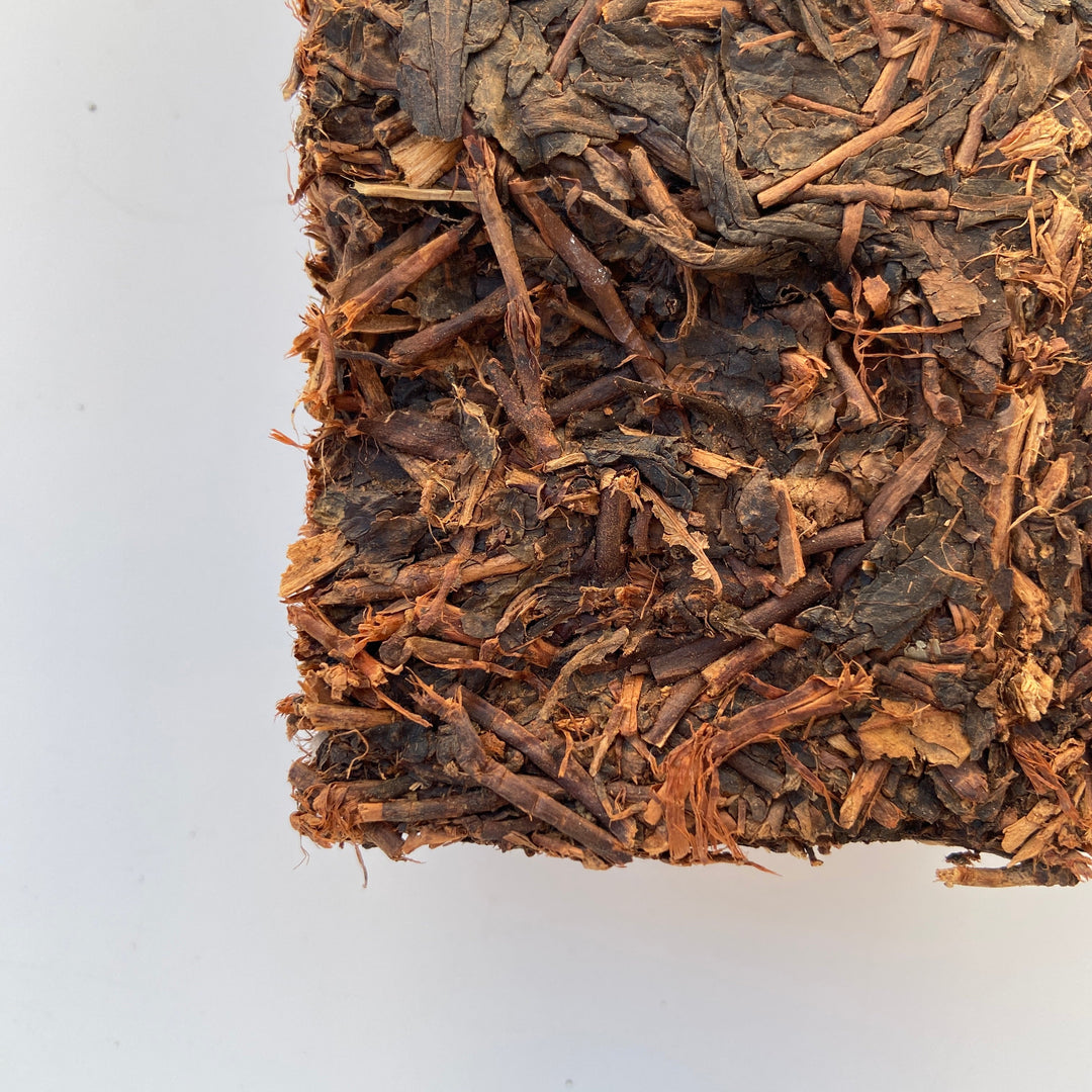 2012 Chuan "Qing Zhuan Cha" (Green Brick Tea) 380g Dark Tea, ZhaoLiQiao Tea Factory, Hubei Province
