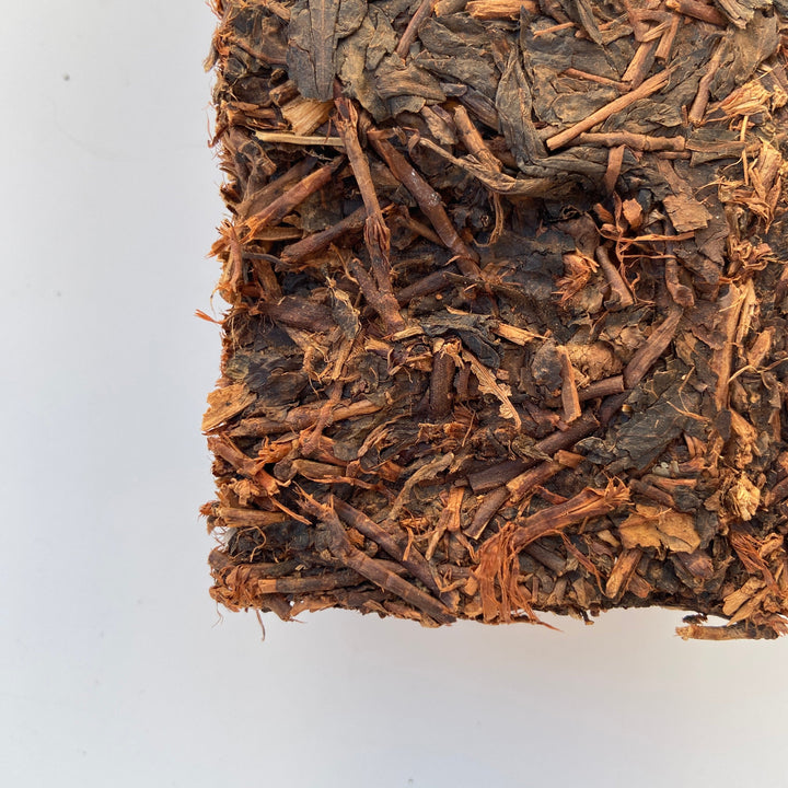 2012 Chuan "Qing Zhuan Cha" (Green Brick Tea) 380g Dark Tea, ZhaoLiQiao Tea Factory, Hubei Province