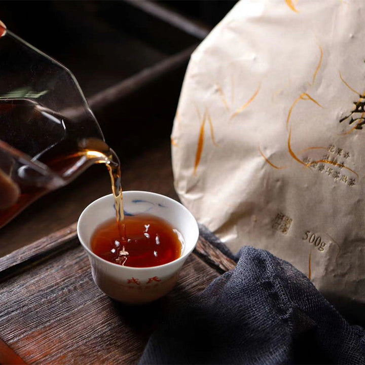 2020 MengKu RongShi "Bo Jun" (Wish) Organic Cake 500g Puerh Ripe Tea Shou Cha