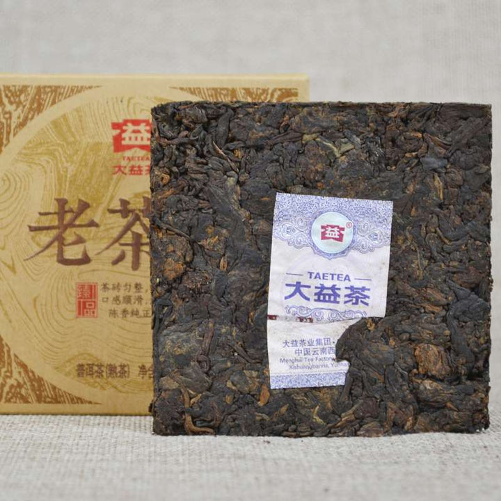 2014 DaYi "Lao Cha Tou" (Old Tea Head) Brick 100g Puerh Shou Cha Ripe Tea