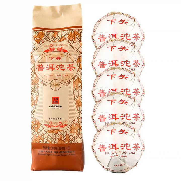 2023 XiaGuan "Xiao Fa" Tuo 100g*5pcs Puerh Ripe Tea Shou Cha