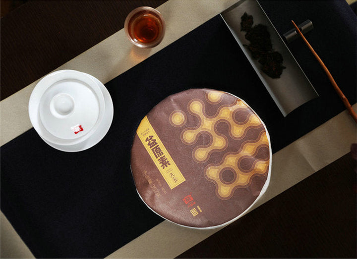 2018 DaYi "Yi Yuan Su" ( Original Beneficial Factors) Cake 357g Puerh Shou Cha Ripe Tea