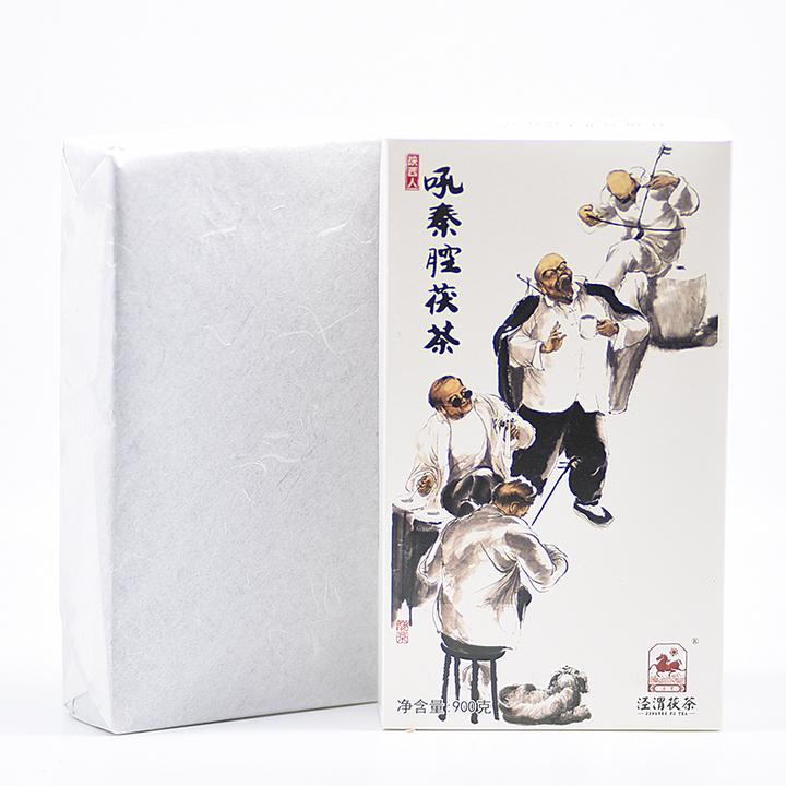 2017 JingWei Fu Tea "Hou Qin Qiang Fu Cha" (Shaanxi Opera Fu Tea) Brick 900g Dark Tea