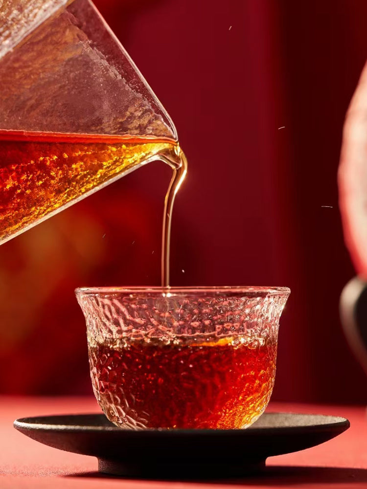 2023 DaYi "Da Yi Hong" (Red TAE) 357g Cake Puerh Shou Cha Ripe Tea