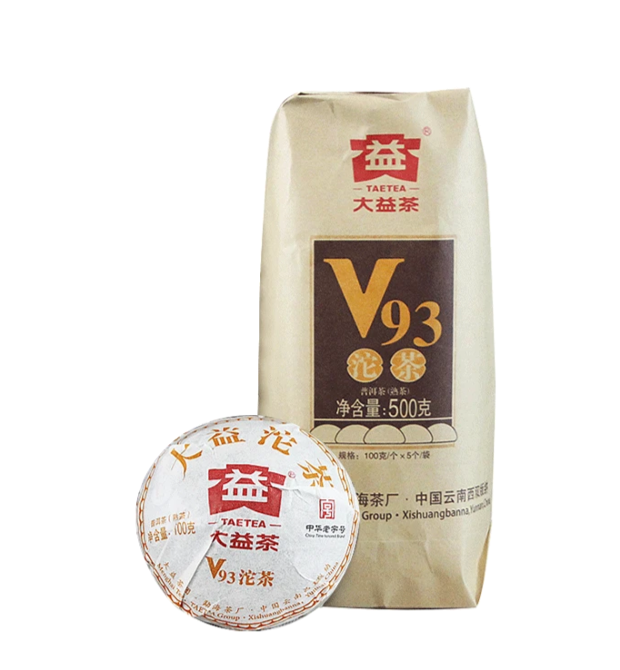 2018 DaYi "V93" Tuo 100g Puerh Shou Cha Ripe Tea
