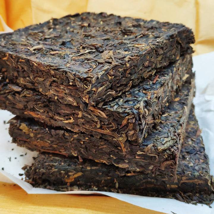 2016 XiaGuan "Lv Se Sheng Tai" (Green Organic) Brick 125g*4pcs Puerh Raw Tea Sheng Cha