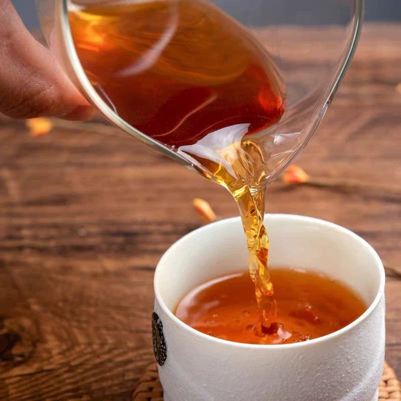 2019 JingWei Fu Tea "Shou Chui" (Hand Ramming) Brick 1000g Dark Tea, Shaanxi