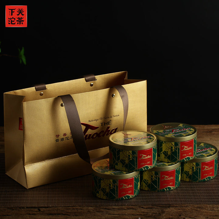 2021 XiaGuan "Xiao Fa Tuo - 7663 - 45 Years' Anniversary" 100g Puerh Ripe Tea Shou Cha