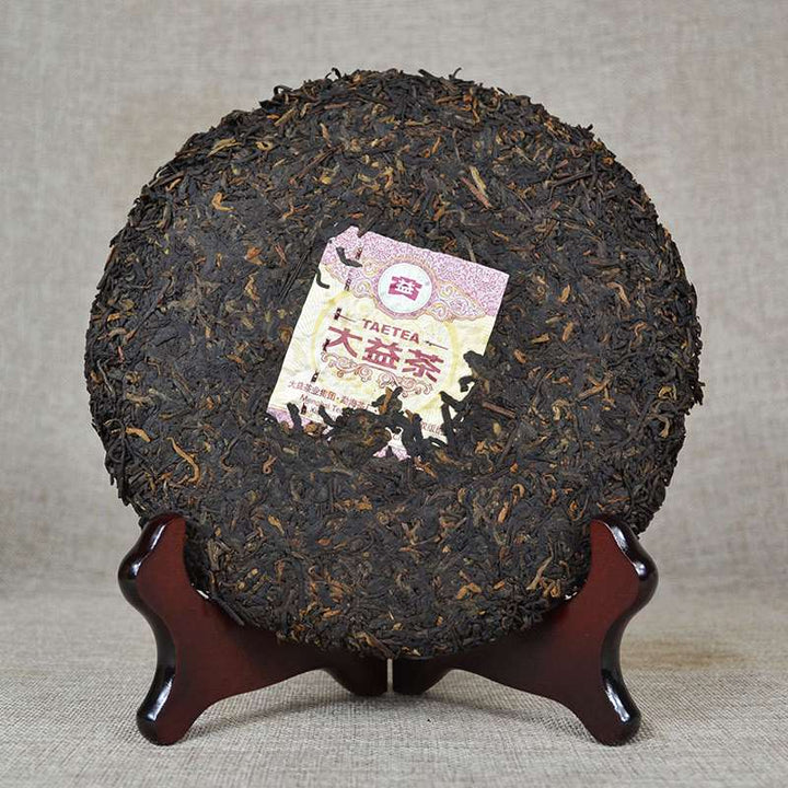 2016 DaYi "Jin Guo" (Golden Fruit) Cake 357g Puerh Shou Cha Ripe Tea