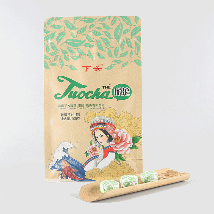 2021 XiaGuan "Wei Tuo" (Mini Tuo) 3g*66pcs/Bag=198g Puerh Raw Tea Sheng Cha