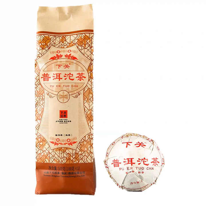 2023 XiaGuan "Xiao Fa" Tuo 100g*5pcs Puerh Ripe Tea Shou Cha