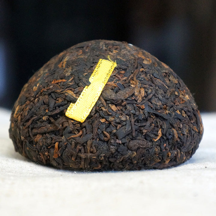 2018 XiaGuan "Shang Pin Jin Si Tuo" (Golden Ribon) 100g  Puerh Ripe Tea Shou Cha
