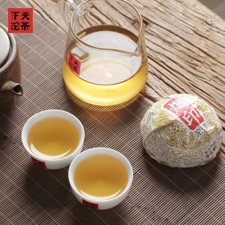 2020 XiaGuan "Yan Yin" (Smoke Mark - Bulang) Tuo Cha 100g*5=500g Puerh Raw Tea Sheng Cha