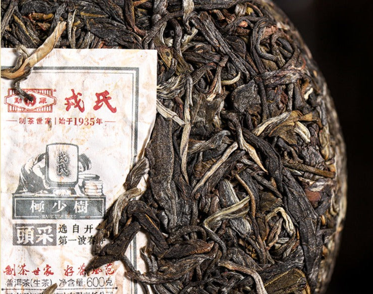 2022 MengKu RongShi "Tou Cai - Ji Shao Shu" (1st Picking - Rare Tree) Cake 8g / 357g 100g, Loose Leaf 100g / Cylinder 600g Puerh Raw Tea Sheng Cha