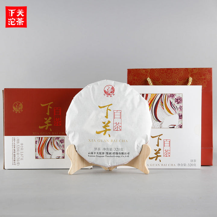 2018 XiaGuan "Bai Cha" (White Tea) Cake 320g Jinggu, Yunnan