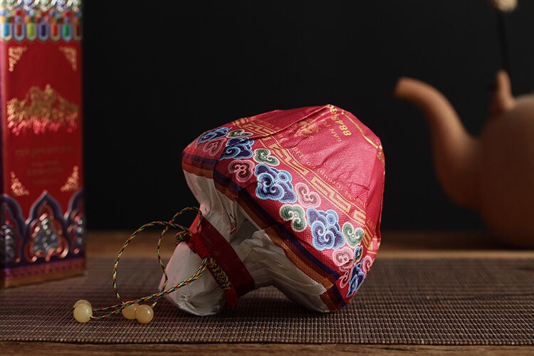 2021 XiaGuan "Xin Gao Du" (New Altitude) Mushroom Tuo 260g Puerh Shou Cha Ripe Tea
