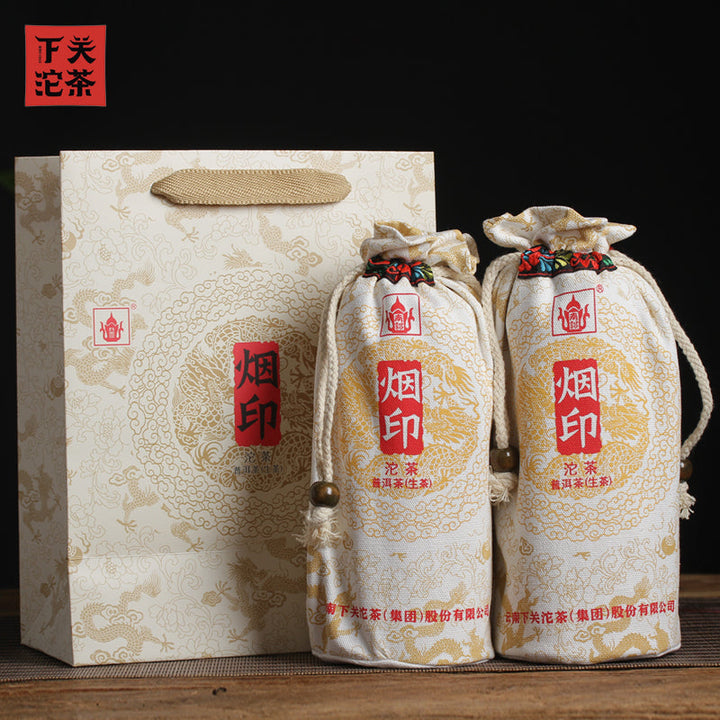 2020 XiaGuan "Yan Yin" (Smoke Mark - Bulang) Tuo Cha 100g*5=500g Puerh Raw Tea Sheng Cha