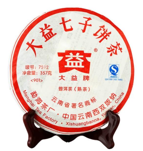 2009 DaYi "7592" Cake 357g Puerh Shou Cha Ripe Tea
