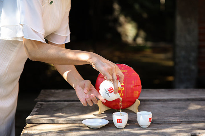 2021 Xiaguan "Hong Yin" (Red Mark) Cake 357g Puerh Raw Tea Sheng Cha