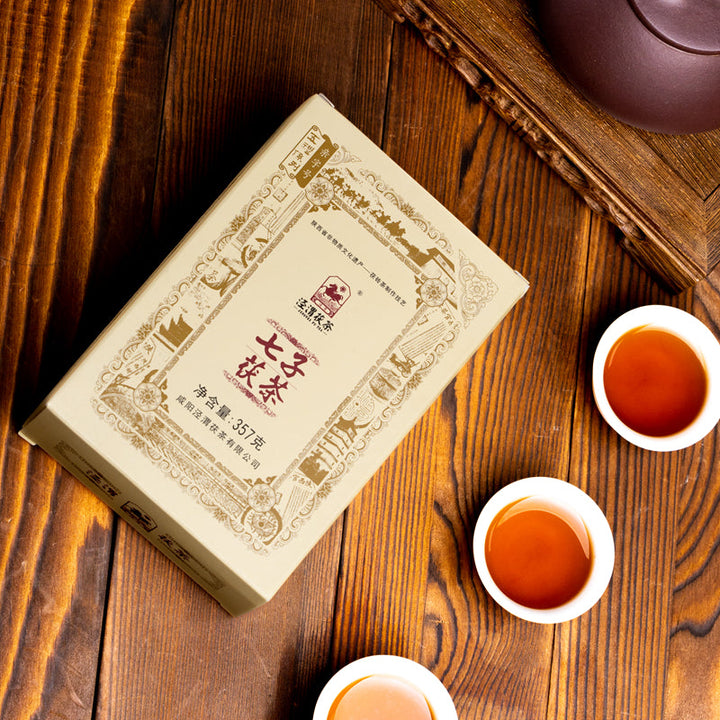 2012 JingWei Fu Tea "Qi Zi Fu Cha" Brick 357g Dark Tea, Shaanxi