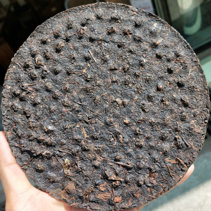 2010 XiaGuan "Sheng Tai Lao Shu" (Organic Old Tree) Iron Cake 357g Puerh Raw Tea Sheng Cha