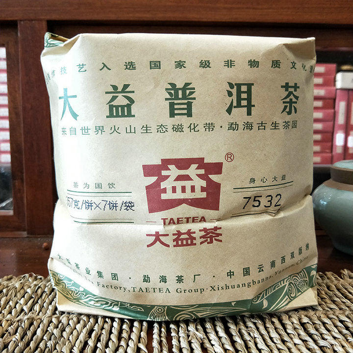 2012 DaYi "7532" Cake 357g Puerh Sheng Cha Raw Tea