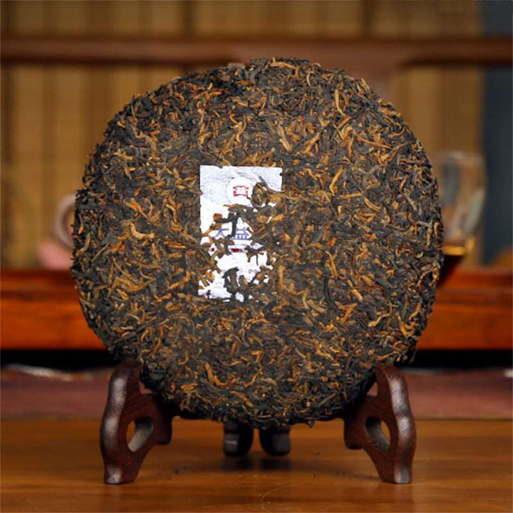 2015 DaYi "Yu Gong Yuan Cha" (Royal Tribute Round Tea) Cake 200g Puerh Shou Cha Ripe Tea