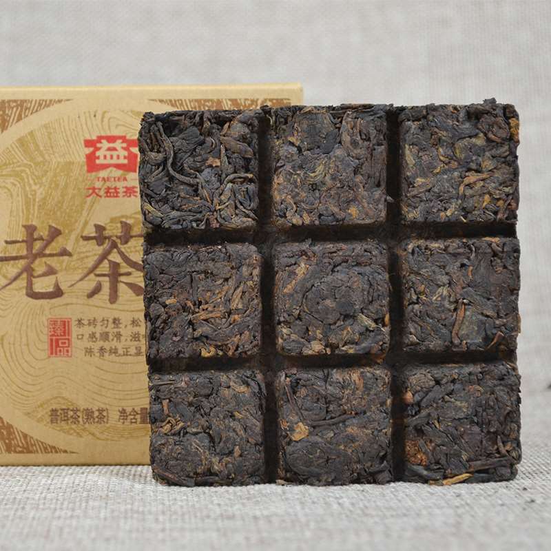 2014 DaYi "Lao Cha Tou" (Old Tea Head) Brick 100g Puerh Shou Cha Ripe Tea