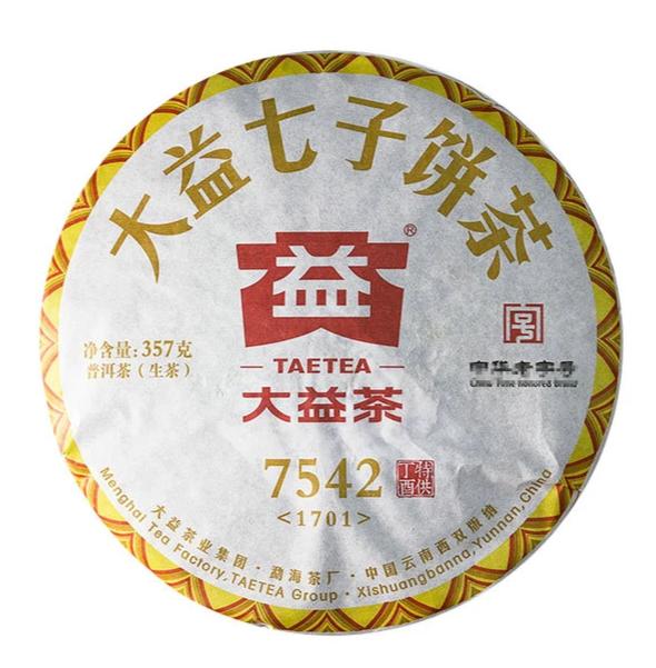 2017 DaYi "7542" Cake  1st Batch 357g Puerh Sheng Cha Raw Tea