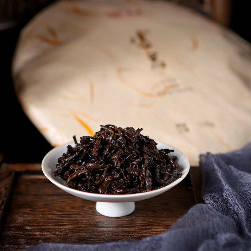 2020 MengKu RongShi "Bo Jun" (Wish) Organic Cake 500g Puerh Ripe Tea Shou Cha