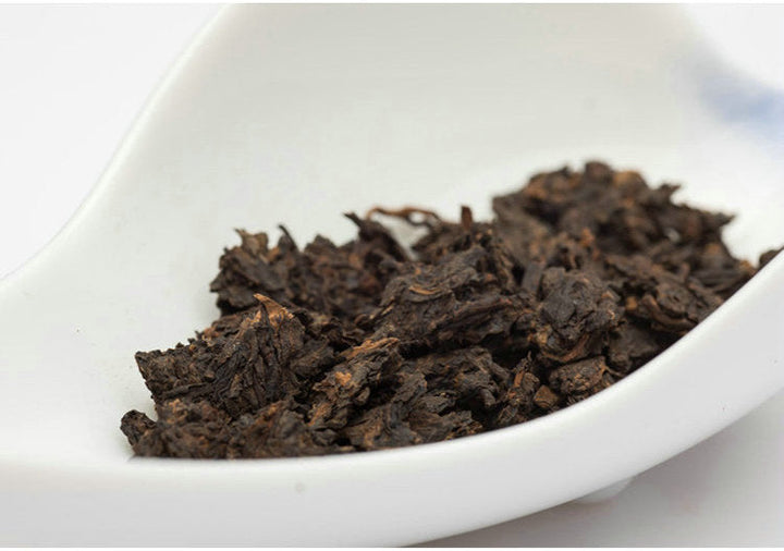 2021 DaYi "Hu Du Qing Shen"。(Zodiac - OX) Cake 357g Puerh Shou Cha Ripe Tea