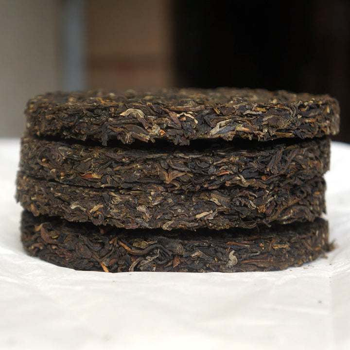 2018 XiaGuan "Yun Nan Bing Cha" (Baoyan Small Iron Cake) 125g*4pcs=500g Puerh Raw Tea Sheng Cha
