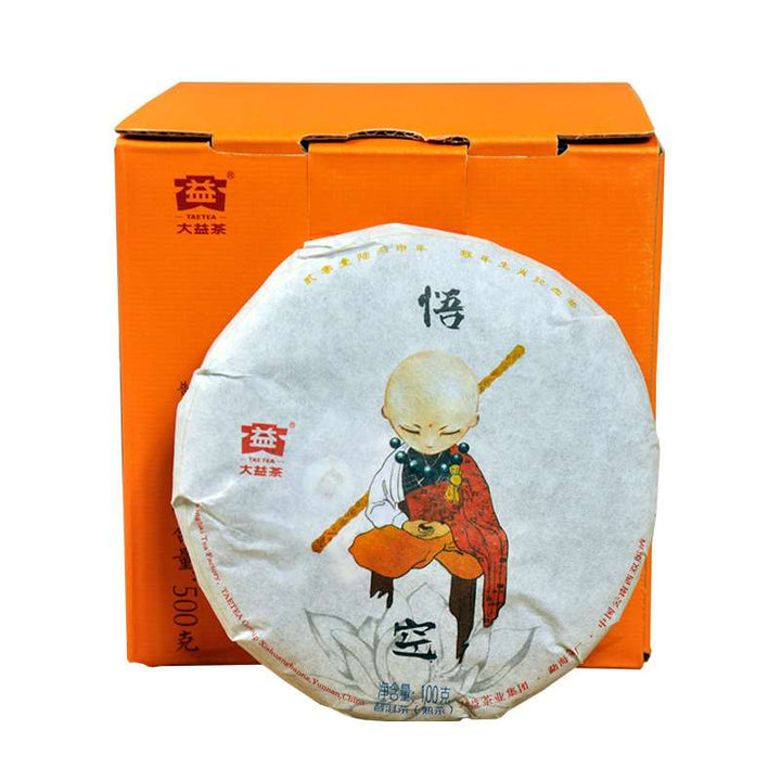 2016 DaYi "Wu Kong" (Zodiac Monkey) Cake 100g Puerh Shou Cha Ripe Tea