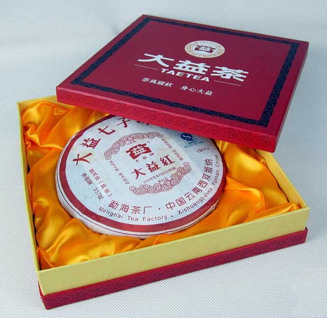 2008 DaYi "Da Yi Hong" (Red TAE) Cake 357g Puerh Shou Cha Ripe Tea