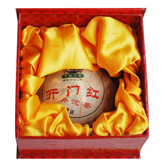 2007 XiaGuan "Kai Men Hong" (Luckiness) Tuo 250g Puerh Sheng Cha Raw Tea