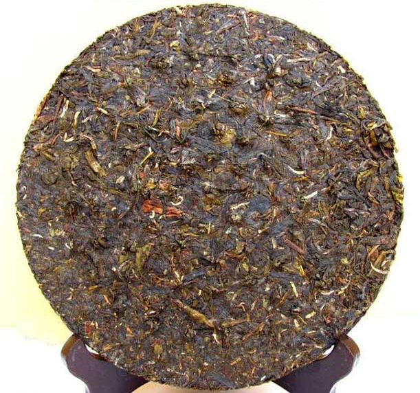 2011 XiaGuan "Hong Song He" (Red "Pine & Crane") Iron Cake 357g Puerh Raw Tea Sheng Cha