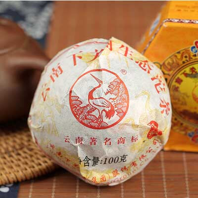 2011 XiaGuan "Lao Shu Sheng Tai" (Old Tree Organic Tuo) 100g Puerh Sheng Cha Raw Tea