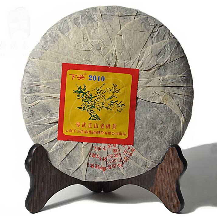 2010 XiaGuan "Lv Da Shu - Yi Wu Zheng Shan - Lao Shu Cha" (Green Big Tree - Yiwu Mountain - Old Tree) Cake 357g Puerh Raw Tea Sheng Cha