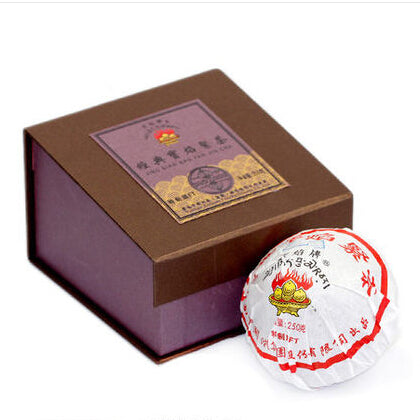 2012 XiaGuan "Bao Yan Jin Cha" (Classical Fire Tight Tuo ) 250g Puerh Sheng Cha Raw Tea