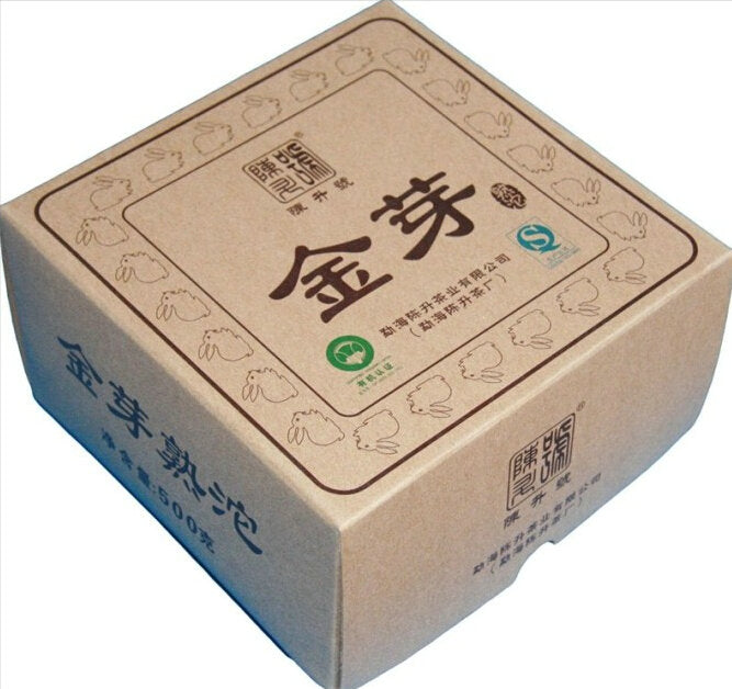 2011 ChenShengHao "Jin Ya" (Golden Bud ) Tuo 500g Puerh Ripe Tea Shou Cha