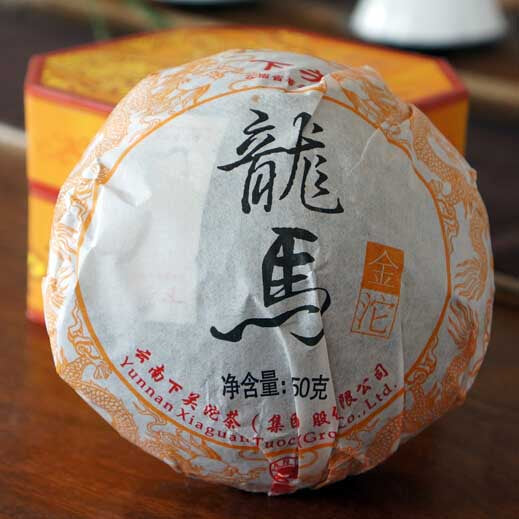 2012 XiaGuan "Long Ma" (Dragon Horse) Tuo 250g Puerh Sheng Cha Raw Tea