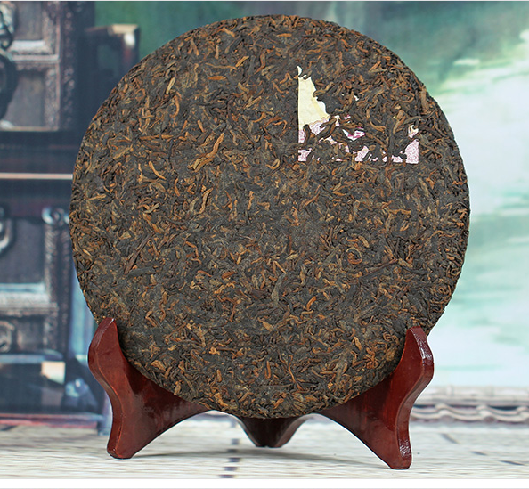 2016 DaYi "Jin Yu" (Golden Jade) Cake 357g Puerh Shou Cha Ripe Tea
